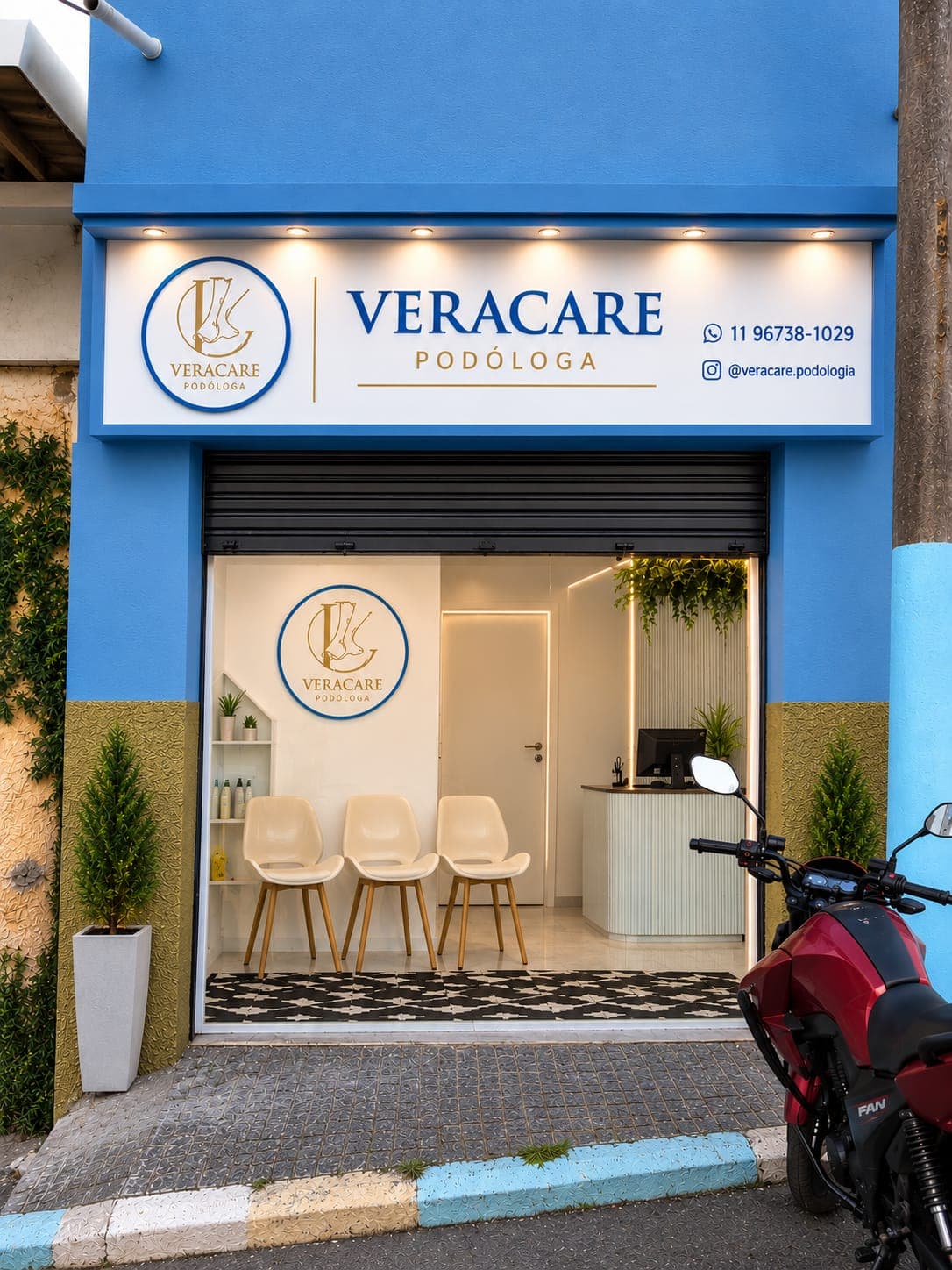 Fachada da Clínica VeraCare Podologia